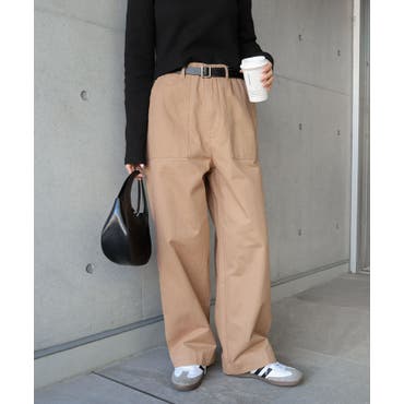 DISCOATバックサテンベーカーカーブパンツL Discoat】バックサテンベーカーカーブパンツ[品番：PALW0003880