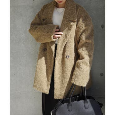 フェイクファーコート[品番：LAVW0018865]｜LANVIN en Bleu