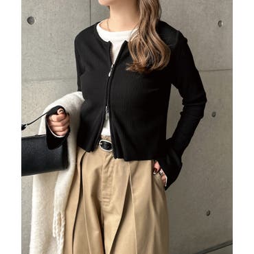 izBLACKサイドレースアップライダースジップパーカー 全1色メンズ[品番