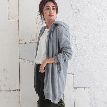 裏毛ZIPラグランパーカー 裏毛 スウェット トップス 長袖パーカー[品番