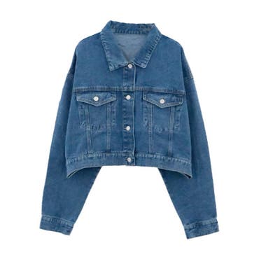 GUESS] ROSE EMBROIDERY DENIM JACKET[品番：GUEW0001379