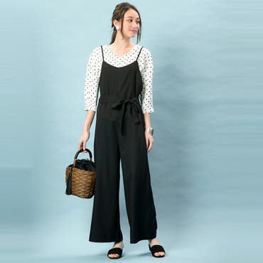 送料無料の商品 タックワイドサロペット 大人 サロペット[品番：GW000004619 サロペット・オーバーオール・オールインワン