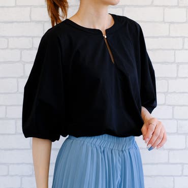 ドット柄シアーブラウス[品番：LAVW0008687]｜Leilian PLUS