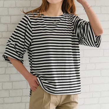 ゼブラ柄Tシャツ[品番：TAXW0001413]｜TAXI （タクシー ）｜レディース