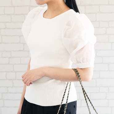 U by SPICK&SPAN シャーリングカットトップス 白ビスチェ　ホワイト U by SPICK&SPAN シャーリングカットトップス 白ビスチェ ホワイト