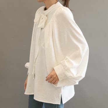 ルメール スカーフシャツ ノーカラー 白 ルメール スカーフシャツ ノー