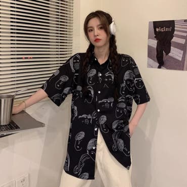 柄シャツ 占星術 占い[品番：DCTW0004504]｜Decorative