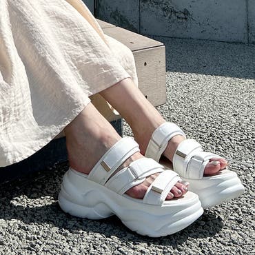ビジューフットベッドサンダル[品番：IGAW0004939]｜axes femme