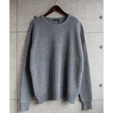 ダイヤジャカード ハーフジップスタンドカラーニット[品番