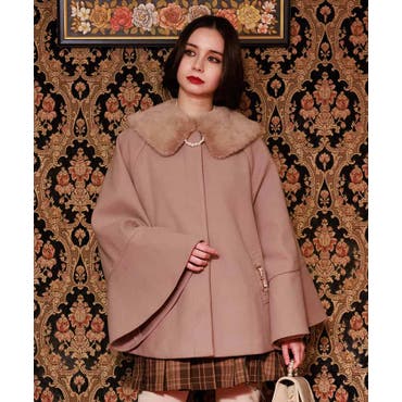 裾レースショートコート[品番：IGAW0005638]｜axes femme