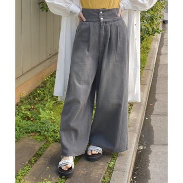 ロールアップワイドデニムパンツ[品番：LAVW0004308]｜LANVIN en