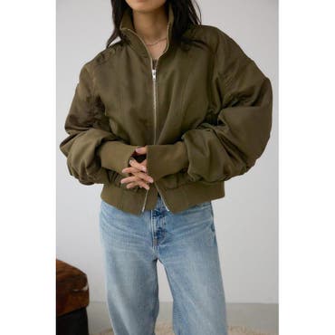 裏フェイクファーショートモッズコート[品番：PA000009559