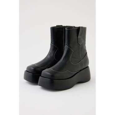 AZUL by moussy ウェッジソールストレッチショートブーツ　新品　M VENUSウェッジソールストレッチショートブーツ（ブーツ）｜AZUL BY