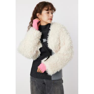 美品MILKアラモードコート　花柄ファーコート MILKミルク花柄ファーコートアラモードコート