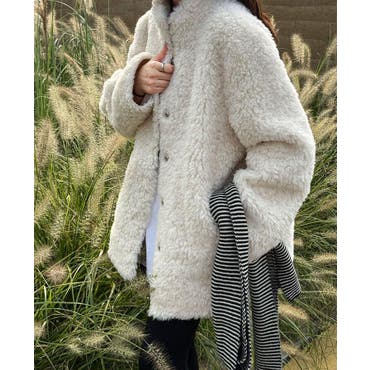 フェイクファーコート[品番：LAVW0018865]｜LANVIN en Bleu（ランバン