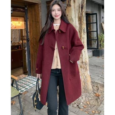 ケープコート 赤 レッド[品番：SBEW0014122]｜SOUBIEN（ソウビエン）の