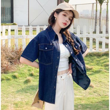 deeta デニムシャツ　ほぼ新品 deeta デニムシャツ ほぼ新品