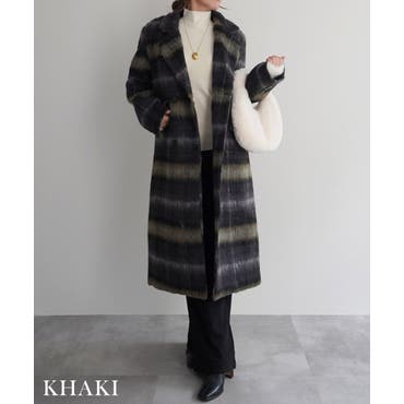 千鳥格子柄コート 秋冬 冬服[品番：SHNW0005592]｜Sibra（シブラ