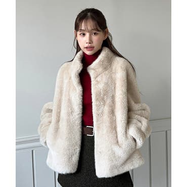 フェイクファーコート[品番：LAVW0018865]｜LANVIN en Bleu（ランバン