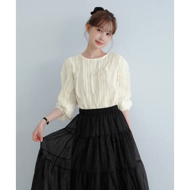 20th／フリルブラウス[品番：IGAW0002693]｜axes femme