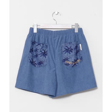 ☆可愛い着こなし♪スリット入り花柄ショートパンツ ショーパン 柄
