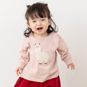 ケンゾー ロングTシャツ ロゴ プリントT ピンク キッズ KENZO