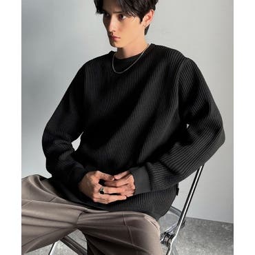 20128　イタリア製　メンズ　ニット　ベージュｘ黒　サイズＬ ニット セーター メンズ[品番：LU000012242]｜LUXSTYLE（ラグ