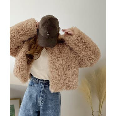 フェイクファーコート[品番：LAVW0018865]｜LANVIN en Bleu（ランバン