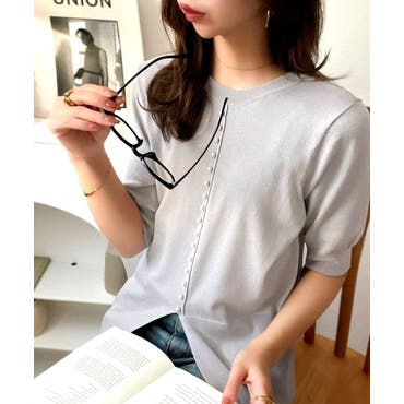 ◇Emsexcite◇ 襟フリルセーラー半袖BL[品番：RTGW0001930