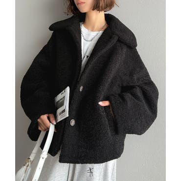 ⭐*い様 再値下げ　CADUNE ボアジャン　黒 ⭐*い様 再値下げ CADUNE ボアジャン 黒の通販はau PAY マーケット