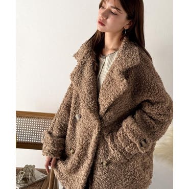 フェイクファーコート[品番：LAVW0018865]｜LANVIN en Bleu（ランバン