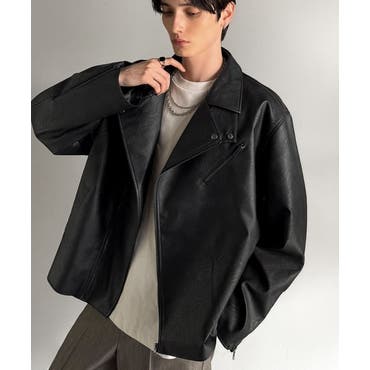 ◇ダブルライダースレザージャケット◇お兄系 Men s[品番：JG000004041