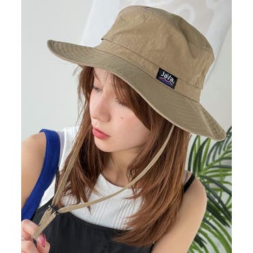 フリンジバケットハット コットン帽子 つば広[品番：VCTW0003869