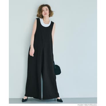 【新品】ソロイスト　つなぎ　オーバーオール　オールインワン　44 黒　シルク混 ワンフォークロージング 1111clothing オーバーオール メンズ