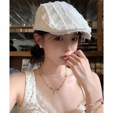 GYGYモチーフ付きフェイクファーバケットHAT[品番：MKSW0060432