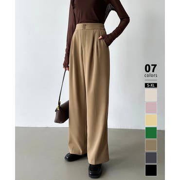 セミワイドパンツ レディース ロングパンツ 春 夏 新作[品番