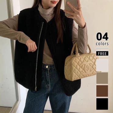 smore】S'more boa vest[品番：XT000012192]｜aimoha （アイモハ