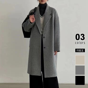 ロング チェスターコート レディース[品番：SNKC0002271]｜sankyo
