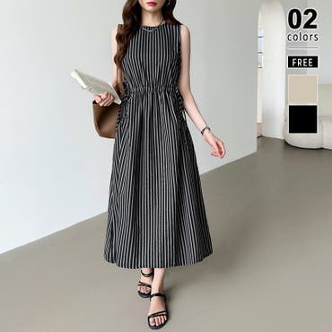 MONCLER 2024春夏 ストライプ柄 ロゴ付きノースリーブワンピース 楽天市場】ノースリーブ ワンピース ストライプ vネックの通販