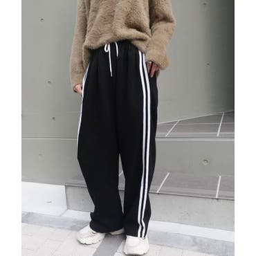 サイドラインワイドパンツ 春 夏[品番：SHNW0002246]｜SHEENA