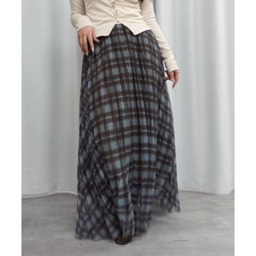 【まとめ品】スカート4851と8014 チェック配色プリーツスカート】セットアップ可能[品番：NKTW0000019