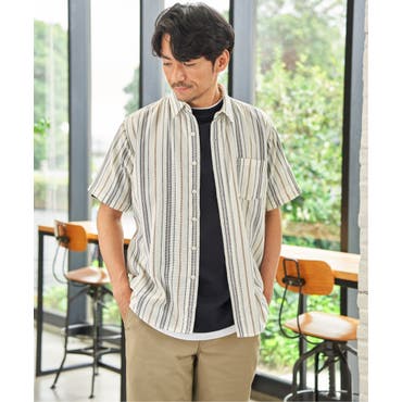 GUESS] SS Cooper Stripe Shirt 半袖シャツ[品番：GUEW0009941]｜GUESS