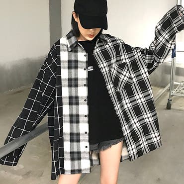 組み合わせパターンがコーデに変化をつけるモノトーンチェック柄シャツブラウス 品番 Dctw Decorative デコラティブ の レディースファッション通販 Shoplist ショップリスト 組み合わせパターンがコーデに変化をつけるモノトーンチェック柄シャツブラウス 品番 Dctw Decorative デコラティブ の レディースファッション通販 Shoplist ショップリスト