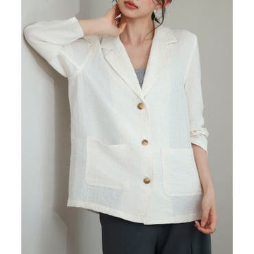 シアーテーラーカラージャケット[品番：LAVW0015633]｜LANVIN