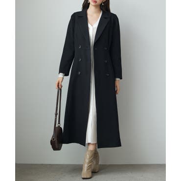 sese iena イエナ　ロング　Pコート　ダブルボタン　チェスター　ウール スローブ イエナ SLOBE IENA souple woolダブルフェイス