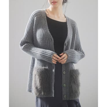 ニットカーディガン ゆったり アウター[品番：AGCW0005251