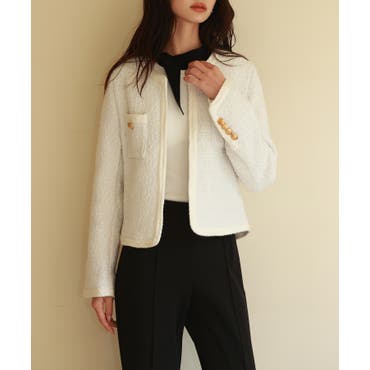 ラメツイードジャケット[品番：LAVW0014323]｜LANVIN COLLECTION