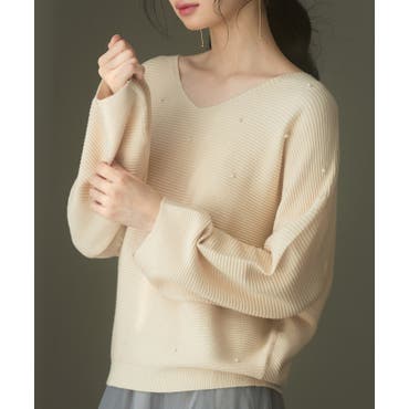 TWINSET 異素材 ニット ダウン 100% ベージュ 高級 ツインセット セール】 【2SET】ニットレイヤード セット （ニット・セーター