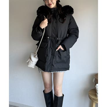 美品 デュベティカ ダウンコート ACEDUE ブラック デュベティカ ダウンジャケット コート[品番：AXEB0034536