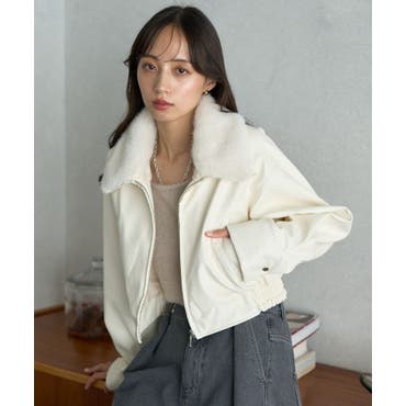 極美品⭐️ラビットファー ポンチョ風 シヨートコート 大きい襟 もこもこ M オットー OTTO COLLECTION ラビットファー ロングチェスター